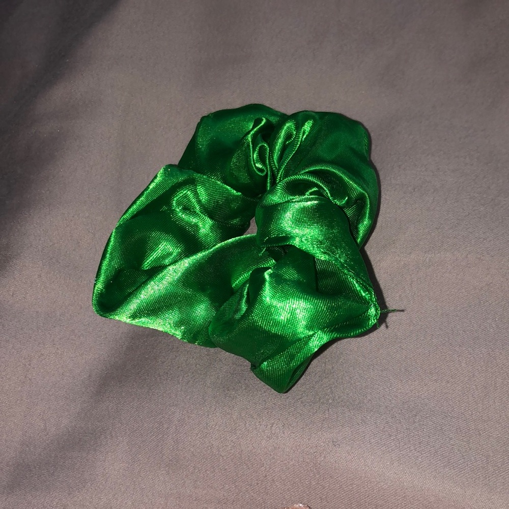 Green scrunchies
